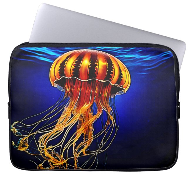 Ocean Glow Jelly Design Laptop Sleeve (Front)