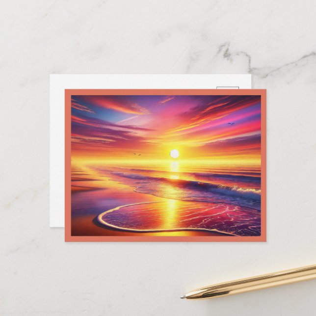 Ocean Glow Postcard (Front/Back In Situ)