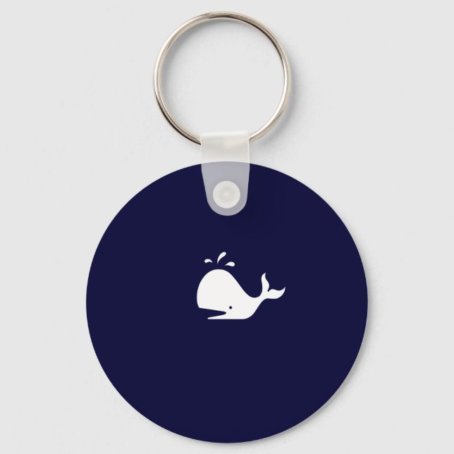 Ocean Glow_white Whale Key Ring (Front)