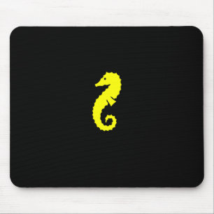 Ocean Glow_Yellow Seahorse Mouse Mat