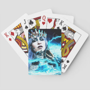 Ocean Goddess Fantasy Abstract Art  Playing Cards