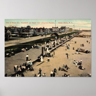 Ocean Grove, New Jersey, Beach Vintage Poster