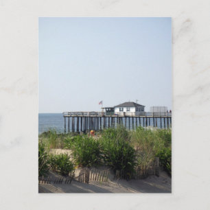 Ocean Grove NJ Beach Postcard