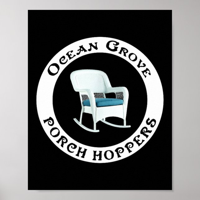 Ocean Grove Nj Rch Hopper Summer Beach Gift Men Wo Poster (Front)