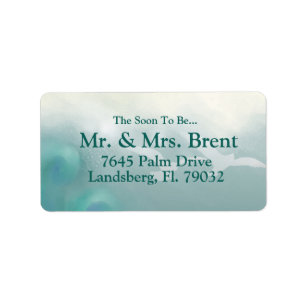 Ocean gulls return address labels