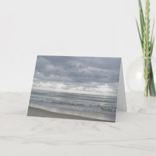 Ocean Have Faith Encouragement Card