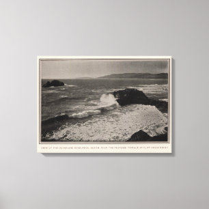 Ocean, headlands from Cliff House Rocks Canvas Print