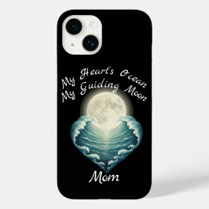 Ocean Heart Guiding Moon Mom Case-Mate iPhone 14 Case