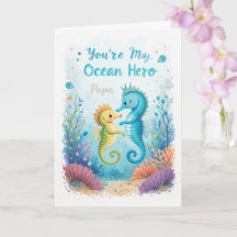 Ocean Hero Fathers Day Seahorse Dad 