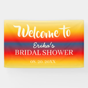 Ocean Horizon Bridal Shower Wall Decor Banner