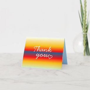 Ocean Horizon Folded Thank You Card