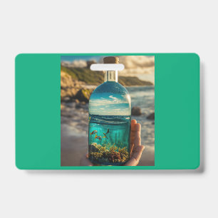 Ocean in a Bottle ID Badge