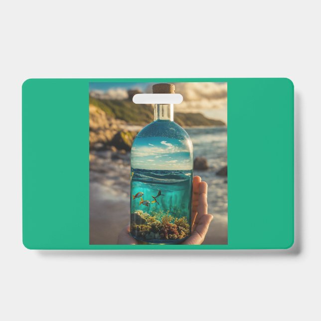 Ocean in a Bottle ID Badge (Front)