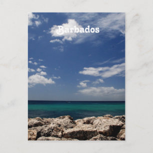 Ocean in Barbados Postcard