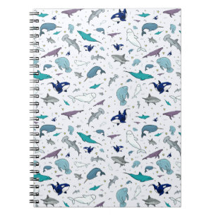 Ocean in Blue Notebook