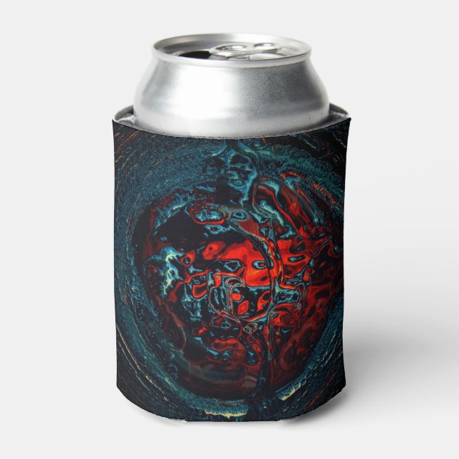 Ocean Inferno Red Glow Can Cooler (Can Front)