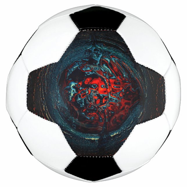 Ocean Inferno Red Glow Football (Front)