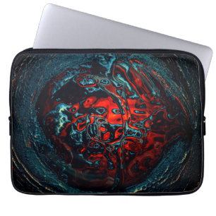 Ocean Inferno Red Glow Laptop Sleeve