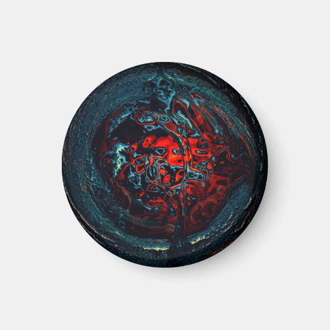 Ocean Inferno Red Glow Magnet (Front)