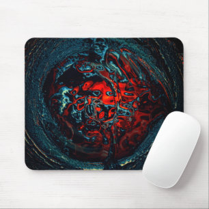 Ocean Inferno Red Glow Mouse Mat