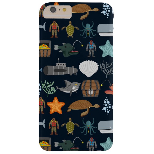 Ocean Inhabitants Pattern 1 Case-Mate iPhone Case (Back)
