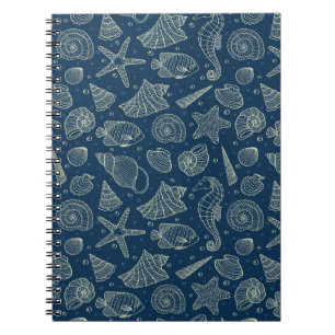 Ocean Inhabitants Pattern 2 Notebook