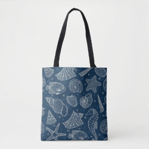 Ocean Inhabitants Pattern 2 Tote Bag