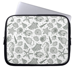 Ocean Inhabitants Pattern 3 Laptop Sleeve