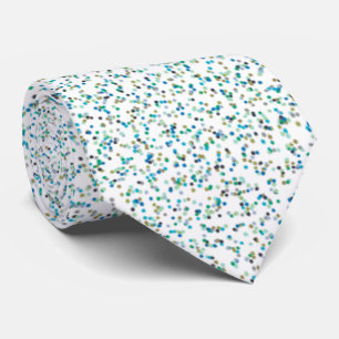 Ocean Inspired Speckled Dots Tie