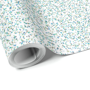 Ocean Inspired Speckled Dots Wrapping Paper
