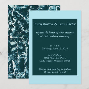 Ocean Inspired Wedding Invitation