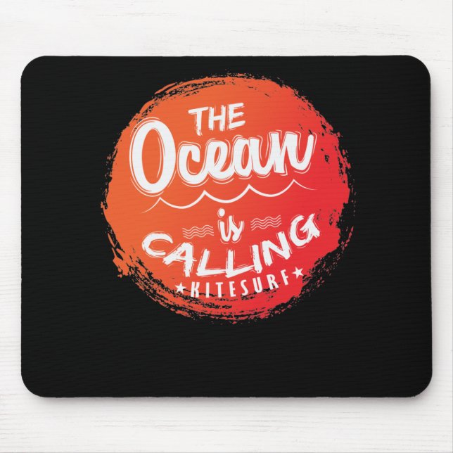 Ocean Is Calling Mouse Mat (Front)