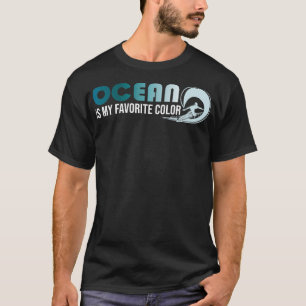 Ocean Is My Favourite Colour Vintage Surf Board T-Shirt