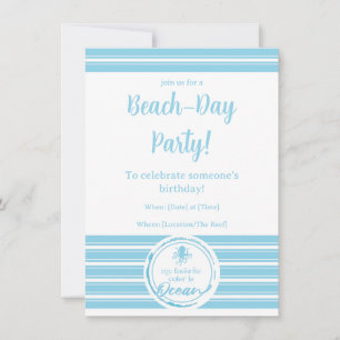 Ocean is my favourite Invitation