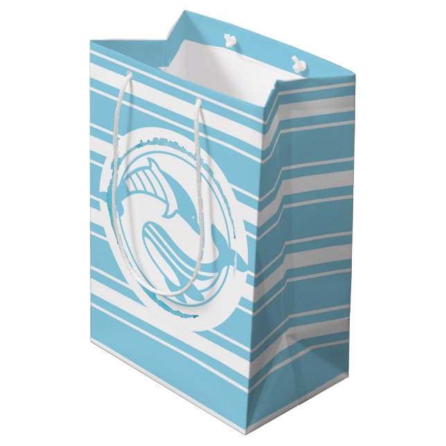 Ocean is my favourite  medium gift bag (Back Angled)