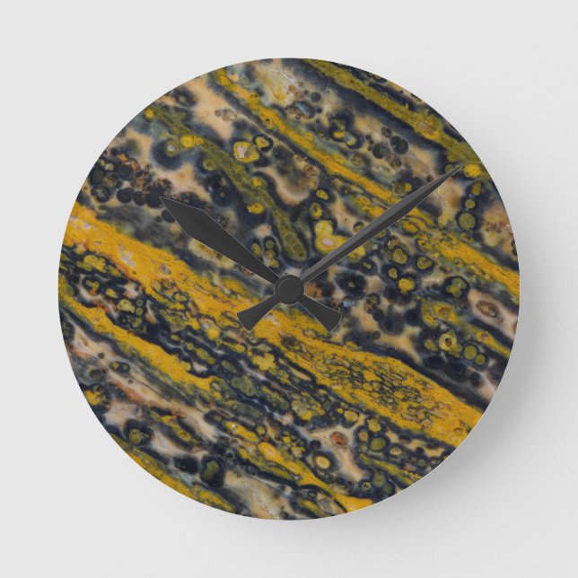 Ocean Jasper Round Clock (Front)