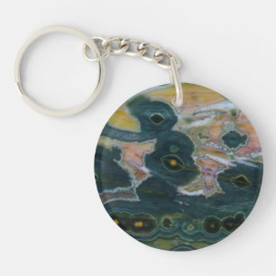 Ocean Jasper Slab Key Ring