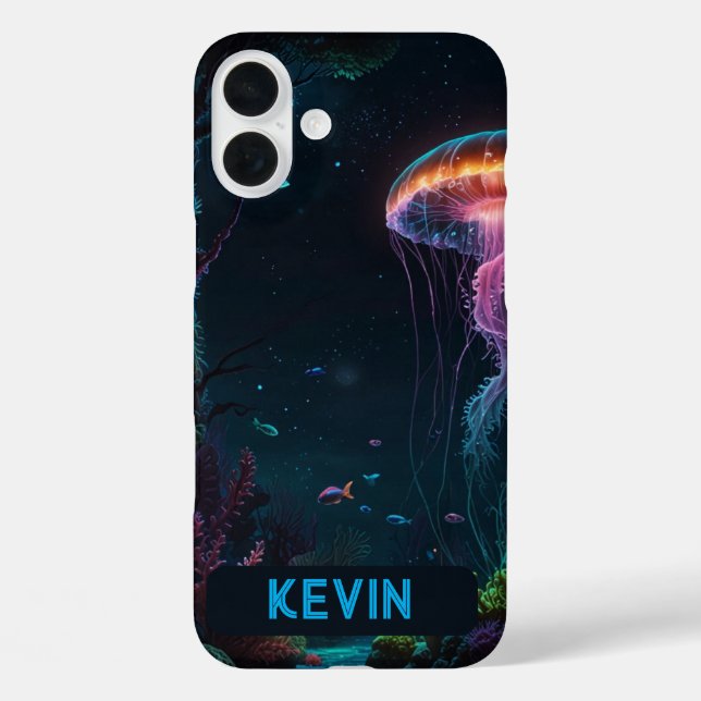 Ocean Jellyfish Underwater iPhone / iPad case (Back)