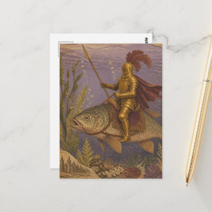 Ocean Knight Fantasy Postcard