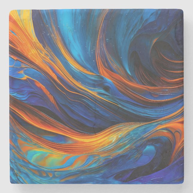 Ocean Lava "Astralswirl" Stone Coaster (Front)