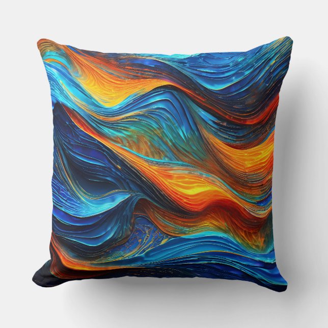 Ocean Lava "Pyroquatic" Cushion (Front)