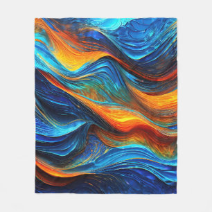 Ocean Lava "Pyroquatic" Fleece Blanket