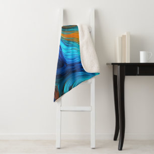 Ocean Lava "Tempestial" Sherpa Blanket
