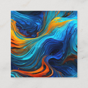 Ocean Lava "Tempestial"  Square Business Card