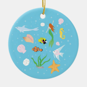 Ocean Life Ceramic Tree Decoration