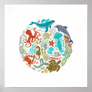 Ocean Life   Decorative Poster