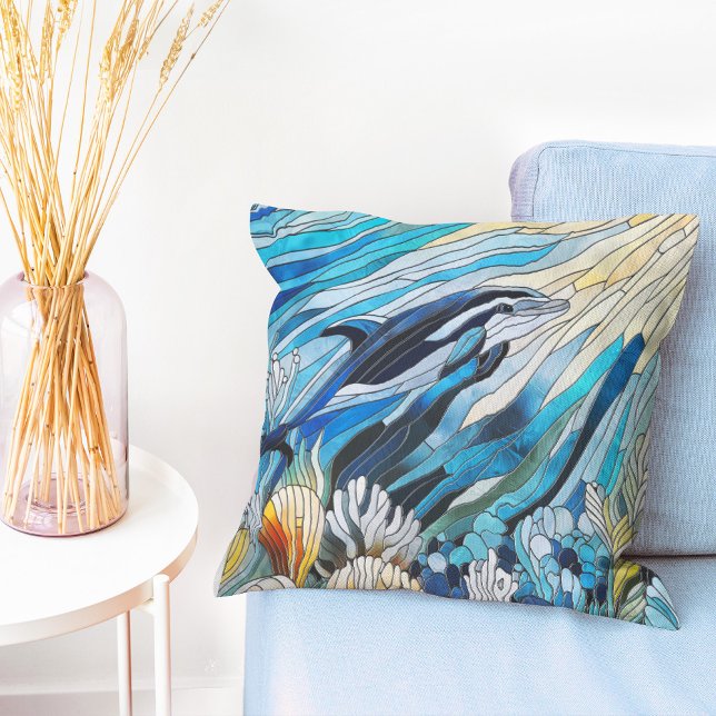 Ocean Life - Digital Art Mosaic Cushion (Creator Uploaded)