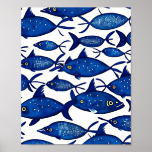 Ocean life fish poster