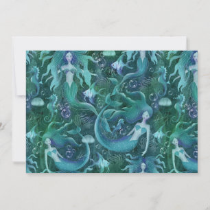 Ocean life invitation