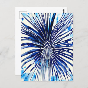 Ocean life lionfish postcard